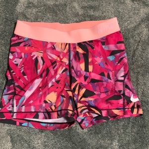 Nike pro tropical print women’s medium spandex